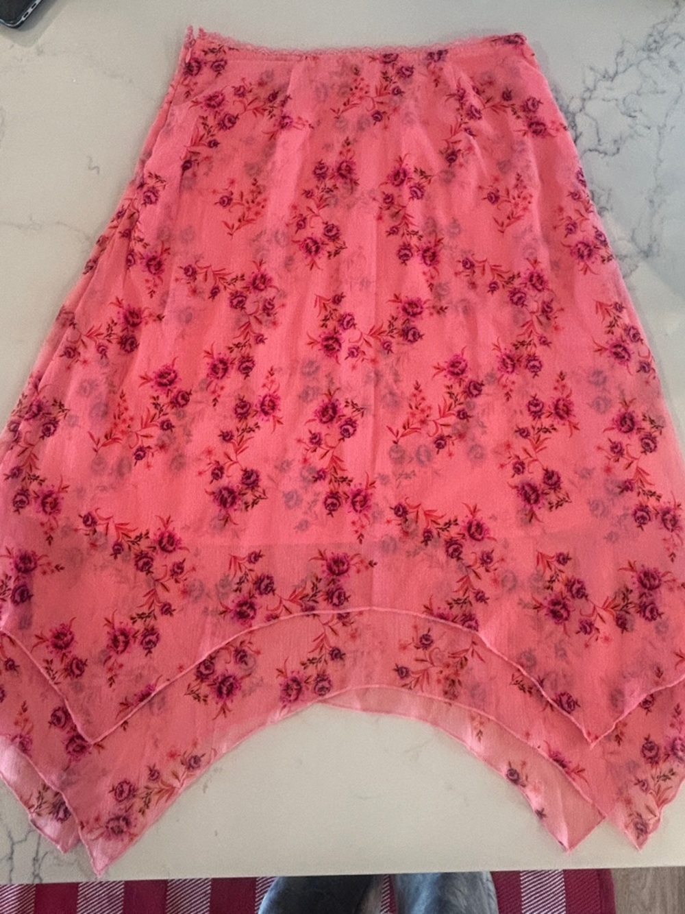 Free People Asymmetrical Garden Party Skirt Size Medium